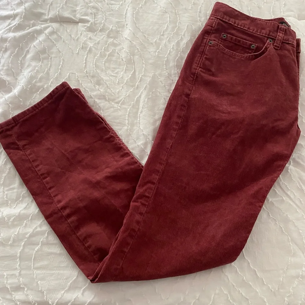 Banana Republic Red cherry Corduroy Vintage 90’s Classic Style Size 30 - Picture 3 of 8